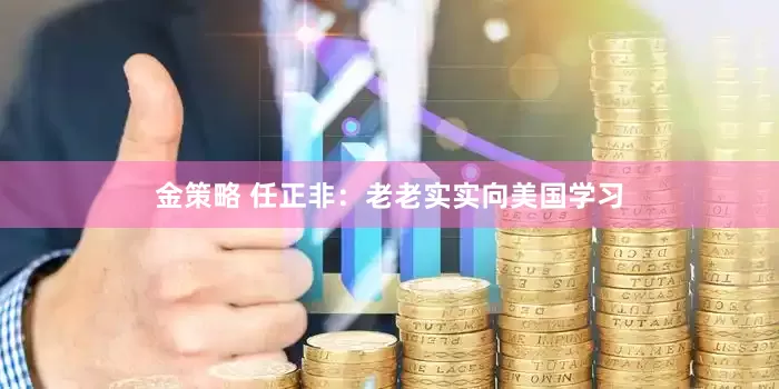 金策略 任正非：老老实实向美国学习